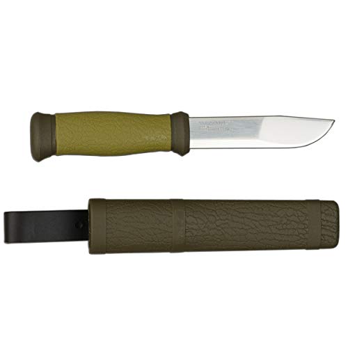 Morakniv Outdoor 2000 Fixed Blade Knife with Sandvik Stainless Steel Blade, 4.3-Inch, Olive Green Morakniv Outdoor 2000 Fixed Blade Knife with Sandvik Stainless Steel Blade, 4.3-Inch, Olive Green