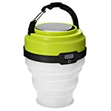 Odoland USB Rechargeable Solar Lantern, 3 Modes Collapsible LED Camping Lantern Emergency Light, Ultra Bright LED Tent Light - Portable Camping Gear for Hiking Emergencies Hurricane Outages