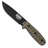 ESEE 4P Survival Fixed Blade Knife, OEM Sawtooth Handle Design, Olive Drab Sheath ESEE 4P Survival Fixed Blade Knife, OEM Sawtooth Handle Design, Olive Drab Sheath