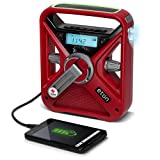 American Red Cross Emergency NOAA Weather Radio with USB Smartphone Charger, LED Flashlight & Red Beacon