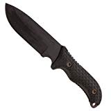 Schrade SCHF36 Frontier 10.4in High Carbon Steel Full Tang Fixed Blade Knife with 5in Drop Point and TPE Handle for Outdoor Survival, Camping and Bushcraft