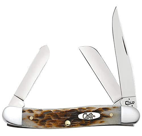 Case Medium Amber Bone SS Stockman Pocket Knife Case Medium Amber Bone SS Stockman Pocket Knife