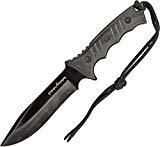 Schrade SCHF3N 12in Full Tang High Carbon S.S. Fixed Blade Knife with 6.4in Clip Point Blade and Micarta Handle for Outdoor Survival, Camping and Bushcraft