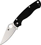 Spyderco ParaMilitary2 Black G-10 PlainEdge Knife