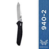 Benchmade - 940-2 Knife, Reverse Tanto Blade, Plain Edge, Satin Finish, G10 Handle