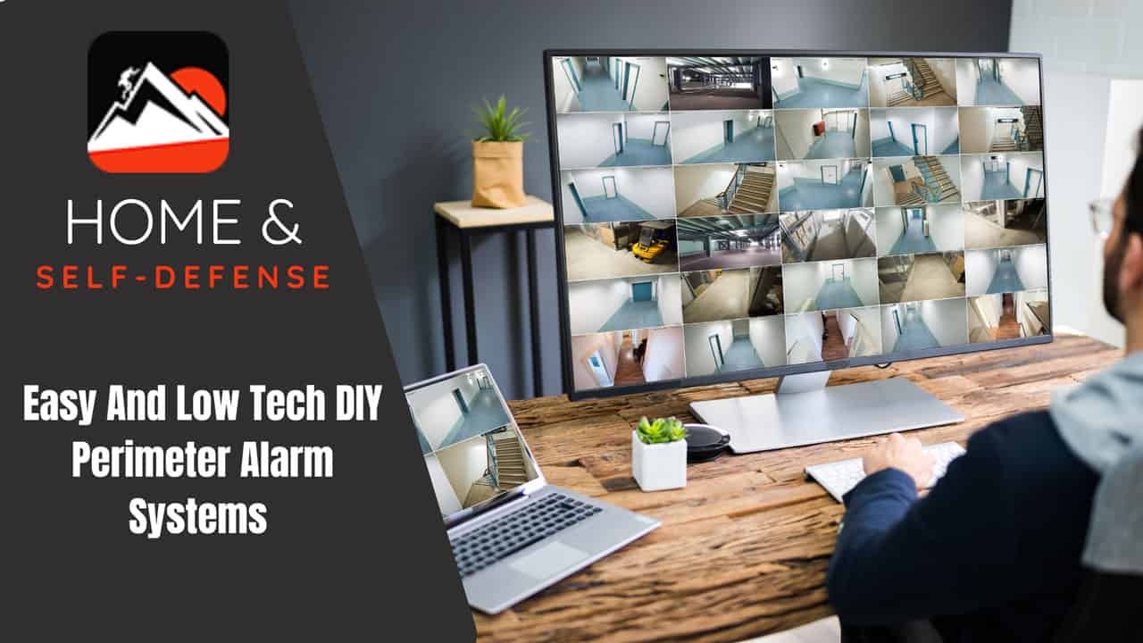 A security system with multple screens and cameras
