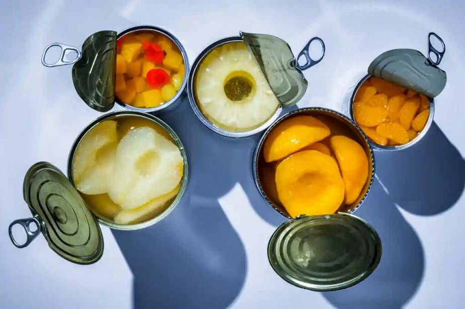 Picture of canned fruit